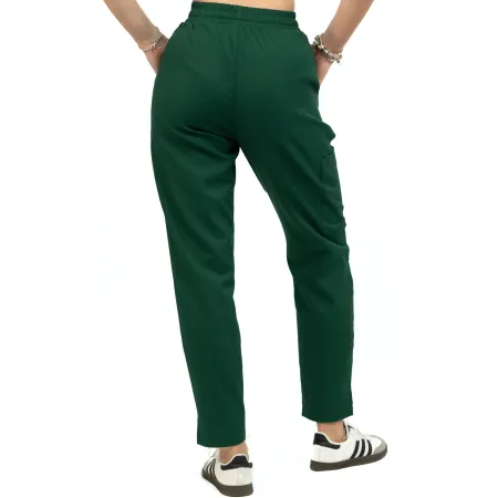 Spodnie medyczne MEDI TEDDY - VELVERDA DEEP FOREST